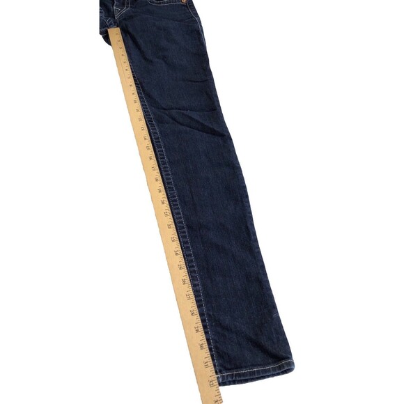 True Religion Skinny Rainbow Stitch Jeans Flap Pocket Size 28 Made In USA - Picture 4 of 12